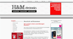 Desktop Screenshot of hm-electronics.de