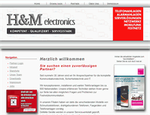 Tablet Screenshot of hm-electronics.de